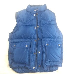 Vintage REI Co-Op Down Filled Blue Vest Sz Medium